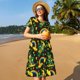 thumbnail image 4 of Balery Happy St. Patrick's Day Vestidos sueltos de manga corta para mujer, vestidos de verano 2025, vestidos casuales de corte A con vuelo., 4 of 6