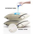 thumbnail image 5 of Outdoor Throw Pillow Cover Abstract Modern Minimalist Art Waterproof Cushion Covers 2 Pack Lines Color Burlap Splicing Pillow Cases Home Decoration for Patio Garden Couch Sofa, 5 of 7