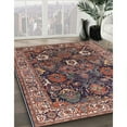 thumbnail image 3 of Ahgly Company Machine Washable Indoor Rectangle Industrial Modern Camel Brown Area Rugs, 5' x 8', 3 of 7