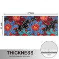 thumbnail image 5 of Kitchen Rugs Sets Of 2,Pioneer Flower Floral Print Pattern Anti Fatigue Kitchen Mat Rugs Non Slip Washable,Decorative Kitchen Floor Mats for Kitchen,Sink,Laundry,17"X47", 5 of 5