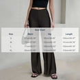 thumbnail image 3 of LEKWK Satin Wide Leg Pants for Women High Waisted Casual Palazzo Pants Loose Fit Comfy Straight Leg Trousers with Pockets Fall Fashion Business Work Outfits, 3 of 6