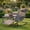 Gray, variant on Outdoor Lounge Chair, Ergonomic Reclining Patio Lounger, Portable Poolside Lawn Chair, Non-Slip Base, 300 lbs Capacity, Easy Assembly, Brown