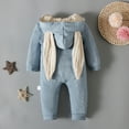 thumbnail image 5 of ZTKWD Easter Baby Clothes Baby Girl Boy Bodysuit Easter Romper Jumpsuit Bunny Ear Hooded Romper Jumpsuit 0-18M, 5 of 6