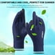 thumbnail image 4 of Guantes de verano con protección UV, guantes antideslizantes con pantalla táctil para hombres y mujeres, guantes transpirables para conducir, ciclismo, equitación, escalada, golf, entrenamiento (negro, 4 of 8