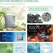 Activated Charcoal Odor Absorber, Odor Eliminator for Strong Odor,Bamboo Charcoal Air Purifying Bags for Home Car Closet Pet, Smoke Room Deodorizer (8 x 60g, Unscented)