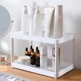 thumbnail image 4 of Wosthever Organizar la cocina, práctico y elegante, estante debajo del fregadero, gabinete de almacenamiento para fregadero, trucos de cocina Almacenamiento y organización del hogar Blanco 3 capas, 4 of 6