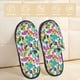 thumbnail image 2 of Fotbe Watercolor Flowers Pantuflas Peludas para Mujer con Estampado, Zapatillas de Peluche, Zapatos de Invierno para Casa, Uso Interior y Exterior-Medium, 2 of 8