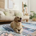 thumbnail image 5 of Junovo Area Rug 4'x6'Indoor Soft Rug Non Slip Rug for Living Room,Blue, 5 of 7