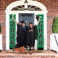 thumbnail image 4 of 2026 Graduation Banners Decorations, Graduation Banner Graduation Party Supplies Class of 2026, Hanging Congratulations/Congrats Grad Banner for Door and Porch, Party Decor - Green, 4 of 14