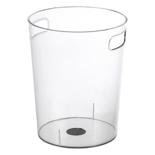 Transparent Trash Can Desktop Storage Bucket PET Plastic Waste Basket Clear Bucket Kitchen Living Room Ice Pail 7.48x6.30x8.66in