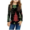 thumbnail image 4 of Christmas Kids Shirt Girls Christmas Top Boy's Christmas Shirt Girls Long Sleeve Prints Shirts Christmas Crewnecks Tops Dressy Casual Blouses Clothes, 4 of 6