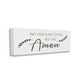 thumbnail image 3 of No One Eats Until We Say Amen Phrase Religious Graphic Art Gallery Wrapped Canvas Print Wall Art, 3 of 7