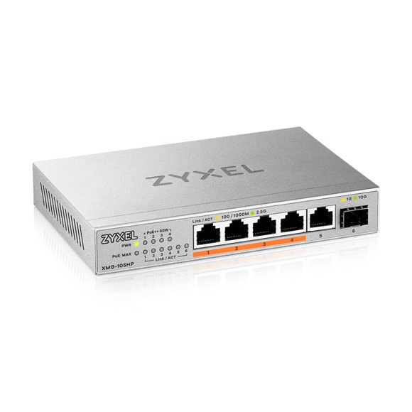 Conmutador Poe++ De 5 Puertos Y 2,5 Gbe