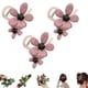 thumbnail image 1 of Pinzas rectas con forma de pico de pato y flores retro, horquilla y pinza recta con forma de pico de pato y flores retro, pinzas para el pelo elegantes con forma de pico de pato, planas y de fijación, 1 of 8