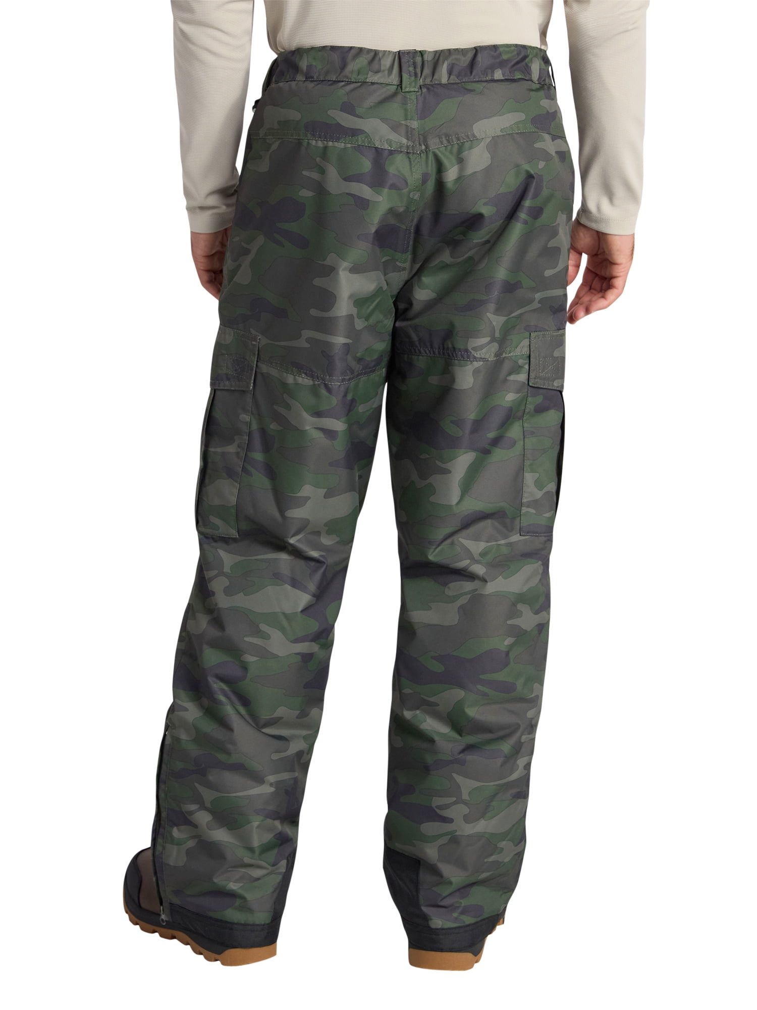 Ozark Trail Men's Cargo Pocket Ski Pants, Sizes S-3X