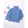 thumbnail image 6 of MSemis Kids Girls Boys Basic Turtleneck Warm Thermal Underwear Tops for Winter Light Blue 5-6, 6 of 7