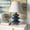 Blue, variant on Evelyn&Zoe Carleta 26.5" Tall Triple Gourd Table Lamp with Fabric Shade, White/White