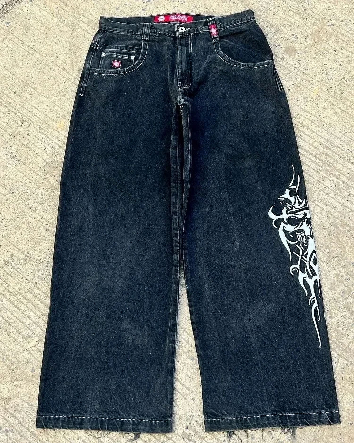 JNCO Vintage Jeans New Y2K Harajuku Hip Hop Washing Blue
