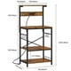 thumbnail image 3 of Estante para Panadero de Cocina, Barra de café,Soporte para Horno de Microondas, con 8 Ganchos en Forma de S, Multiusos para Cocina o Baño (Negro), 3 of 7