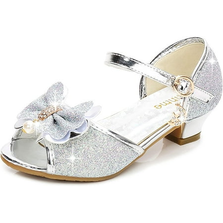 

QWZNDZGR Toddler Little Big Kid Girls Wedding Sandals