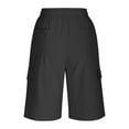 thumbnail image 4 of Under $15 Steals!Summer Fashion Plus Size Cargo Shorts for Men Casual Solid Color Drawstring Elastic Waist With Pocket, 4 of 5