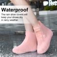 thumbnail image 2 of Dream Apparel Waterproof Rain Shoe Covers for Women Men, Non-Slip Reusable Boot Covers Foldable Rainproof Over Shoes Galoshes, 2 of 6