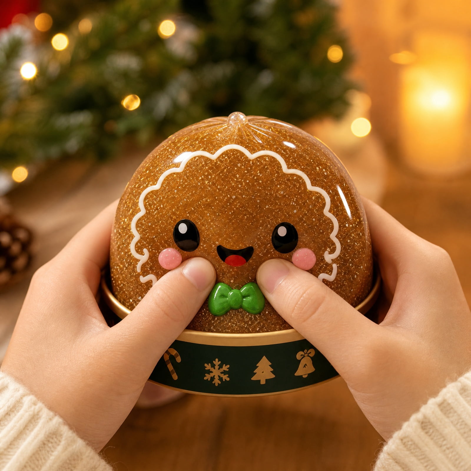 Christmas Santa Dumpling Squishies Toys Christmas Santa Dumpling Squishy Squishy Dumpling Stretchy Clear Gel Dumplings Stress Balls Collectible Blind Box Sensory Toy,1PC