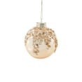 thumbnail image 2 of YOHAVEN 3.15" Champagne Gold Christmas Ball Ornament Hanging Decoration for Tree Wreath Holiday Party Home Decor Front Door Seasonal Xmas Decorations Elegant Pendant, 2 of 6