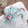 thumbnail image 4 of Douhoow Baby Girl Romper Summer Newborn Sleeveless Tassel Floral Jumpsuit + Headband, 4 of 6