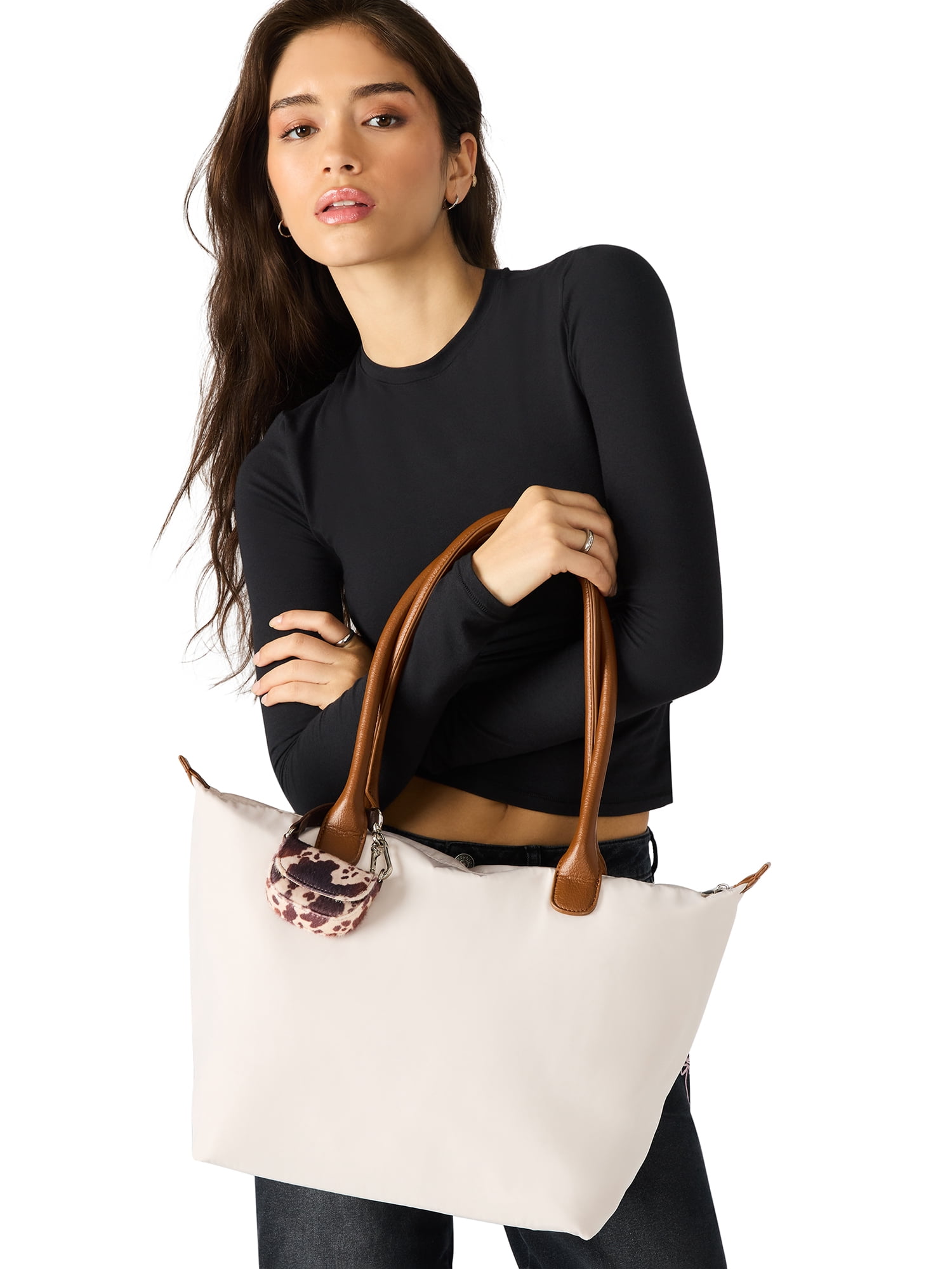 No Boundaries Women's Tote Bag, Cream