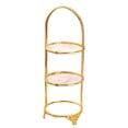 thumbnail image 1 of AMLESO Iron Cake Stand Decoration Display Plate Antique Display Cupcake Stand for Three-tier Disc, 1 of 8
