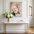 thumbnail image 6 of Canvas Wall Art, Pink Spring Floral Framed Canvas Prints for Bedroom Living Room, Vintage Flowers Retro Botanical Large Gallery Wrapped Wall Decor for Home Office, Gifts, 18"x24" Ship Next Day, 6 of 7