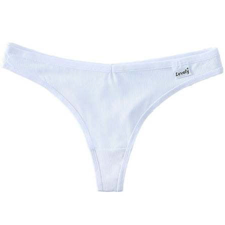 Xiaoxatg Women s Panties WomensIce Silk Low Waist Through Waist Bikini Brief Underwear Thong Microfiber Panties for Women