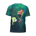 thumbnail image 6 of Invader Zim Gir T-Shirt for Men Novelty 3D Pritneted Casual Short Sleeve Tees Shirt Summer Street T Shirt Top, 6 of 7