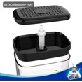 thumbnail image 5 of Dispensador de jabón para platos para cocina, dispensador de jabón premium 2 en 1 y soporte de esponja, dispensador de bomba de jabón para platos para encimera de cocina, negro esquí esquí Gafas de esquí, 5 of 5