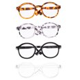 thumbnail image 2 of WEUVEB Novelty Glasses Mini Doll Glasses Plastic Black Frame with Transparent Lens 4pcs, 2 of 8