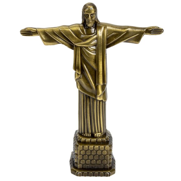 Church Jesus Adornment Alloy Saint Jesus Statue Ornament Desktop Decoration
