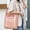 Pink, variant on Aueoeo Tote Bags Vegan Leather Purses and Handbags for Women Ladies Shoulder Bags Large Capacity Bag