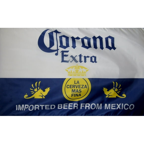 Drapeau Corona Extra Bière 3 Pieds X 5 Pieds Bannière de Luxe Intérieur Extérieur