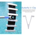 thumbnail image 4 of 6pcs Plastic V-Clip Pool Brush Skimmer Vacuum Head Swimming Pool Replacement Pole Attachments, 4 of 7