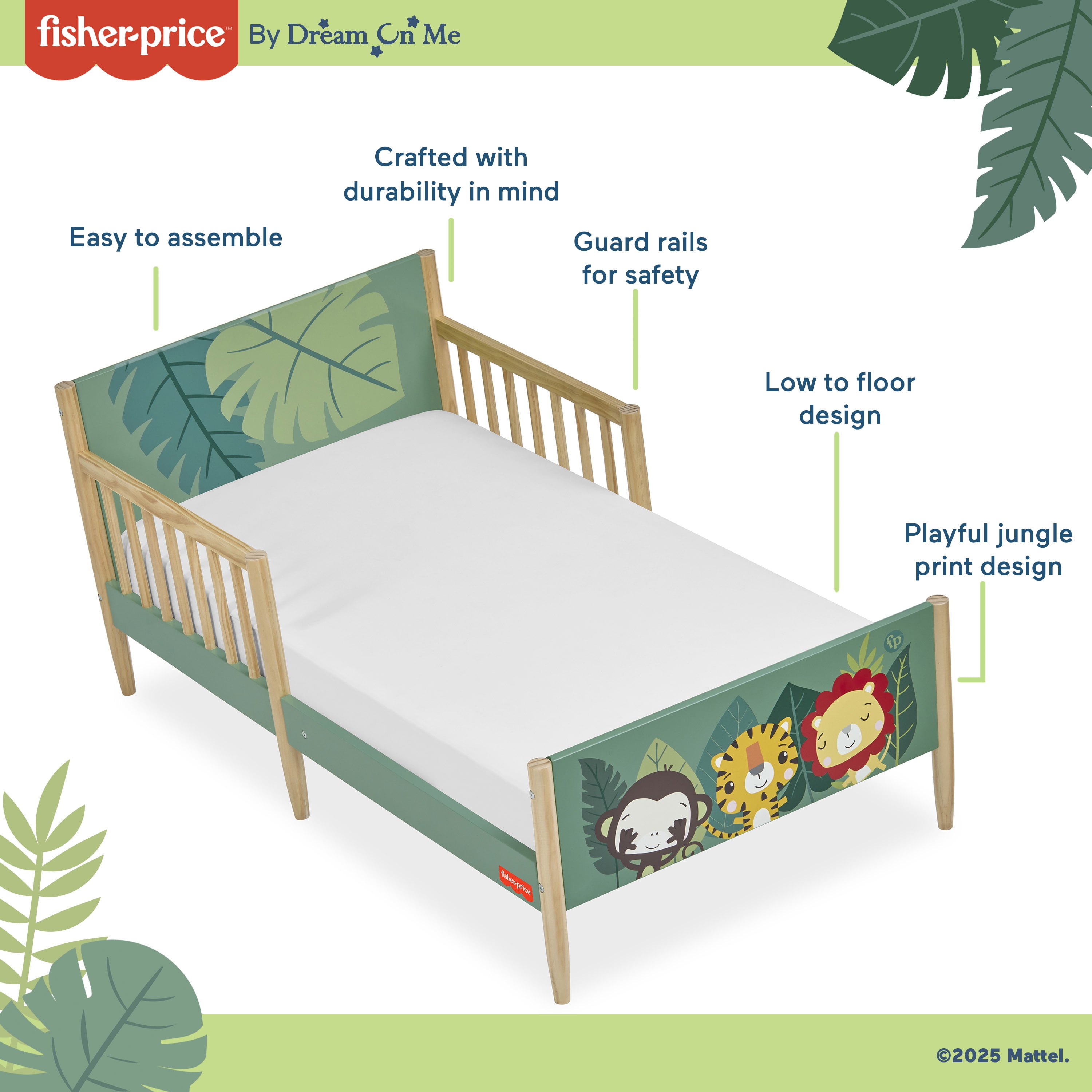 Fisher Price Fauna Collection Safari Dreams Toddler Bed by  Dream On Me
