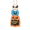 thumbnail image 1 of Decoración de puerta delantera de Halloween, letrero de calabaza de madera, cosecha, decoración de puerta de pared colgante de otoño, 1 of 5