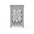 thumbnail image 5 of Alaterre Furniture Coventry Wood End Table with Tray Shelf and Bottom Shelf, Gray, 5 of 6