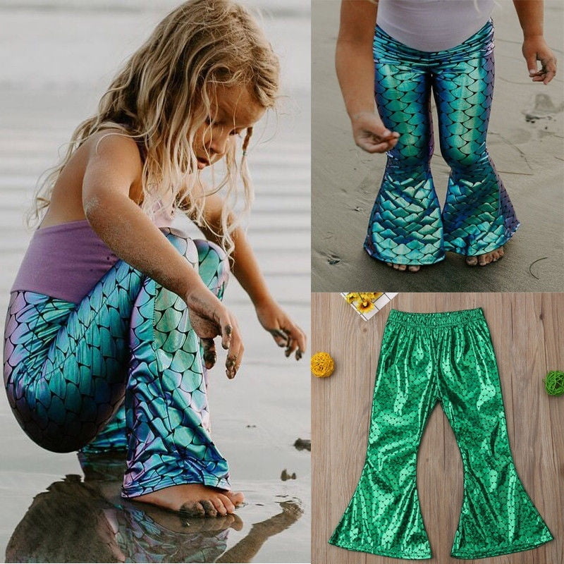 girls bell bottom leggings