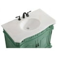 thumbnail image 5 of Elegant Decor Danville 36" Solid Wood Single Bathroom Vanity in Vintage Mint, 5 of 7