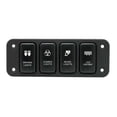 thumbnail image 2 of DYNWAVECA 12V Panel Switch Switch Panel Rocker Switch For boat Trailer RV, Water Resistant, 2 of 10