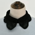 thumbnail image 6 of harmtty Women Lace Fake White Black Shirt Botton Collar Detachable Blouse Accessory, 6 of 8