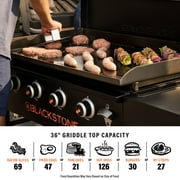 Blackstone Original Outdoor Griddle, 4-Burner 36 Flat Top Grill with Hard Cover, Black