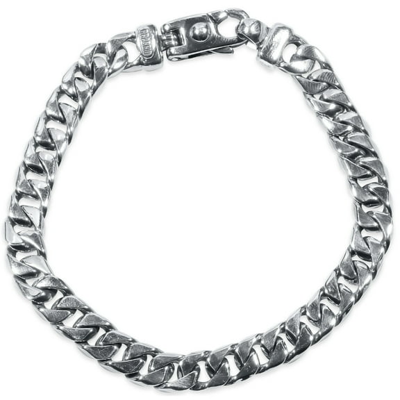 Pompeii Men's Classic Curb Link 14k Gold (39gram) or Platinum (64gram) 8mm Bracelet 8.5