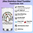 thumbnail image 3 of Inspirational Quotes Kindness Tumbler, Positive Gifts for Women Friend Sister Birthday Christmas, Motivational Gifts Coffee Mug Stainless Steel Vacuum Insulated Double Wall Travel Cup with Lid，20oz, 3 of 6